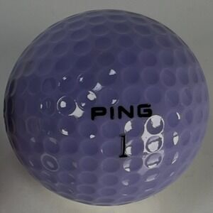 Ping Eye Karsten #1 Golf Ball Lavender & White Two Tone Vintage NWOB